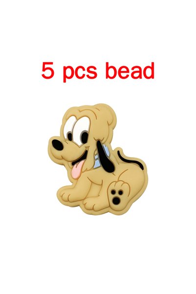 Choice 5pcs bead 5pcs Silicone Cartoon Beads Pacifier Chain Baby DIY Care Pac...