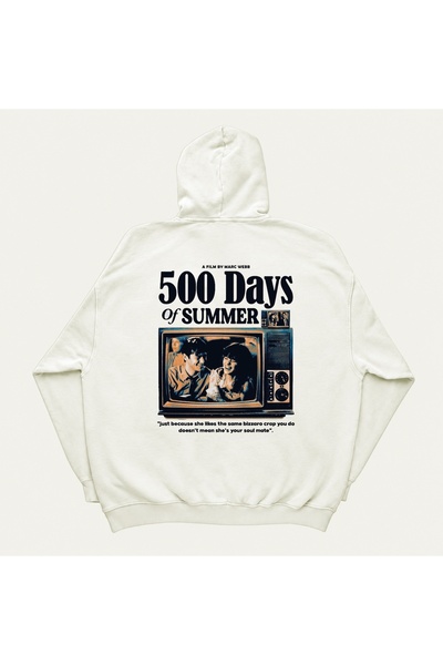 PANDORICA Hanorac unisex cu glugă imprimat 500 Days of Summer