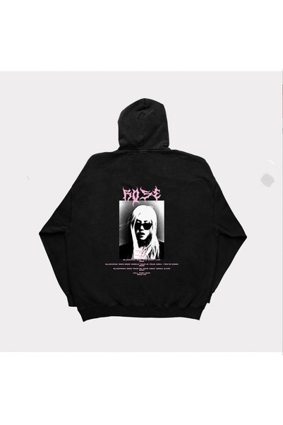 PANDORICA Hanorac unisex cu glugă și imprimeu ROSE