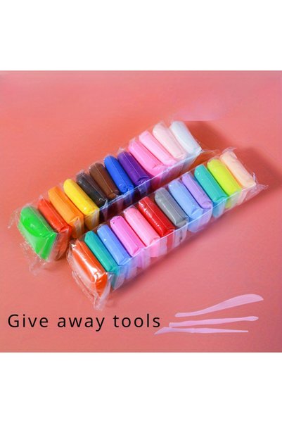 Choice 24 Colors 12/24/36pcs Magic Air Dry Clay Set - Non-Toxic Modeling Fun ...