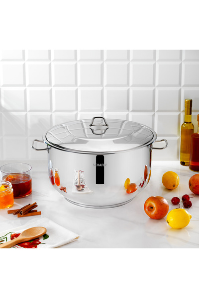 Schafer Held Gastro Çelik Derin Tencere 34 Cm 2 Parça-Inox