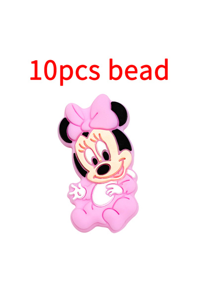 Choice 10pcs bead 10pcs Silicone Cartoon Bead Baby Pacifier Bead Pacifier Cha...