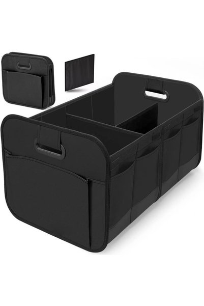 Choice black Expandable Car Storage Organizer, Portable Collapsible Cargo Con...