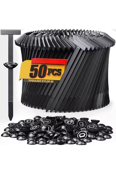 Choice 50PCS 10-1000pcs Universal Nylon Cable Tie Buckle Heavy Duty Zip Ties ...