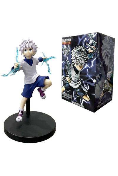 BANDAI With box-2 Hunter X Hunter Anime Figure Set 6PCS Gon Killua Kurapika H...