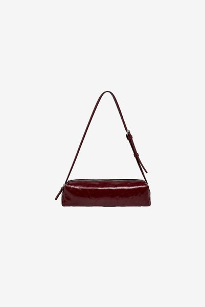 MARSEPTUN Nova Single Handle Claret Red Matte Baguette Bag