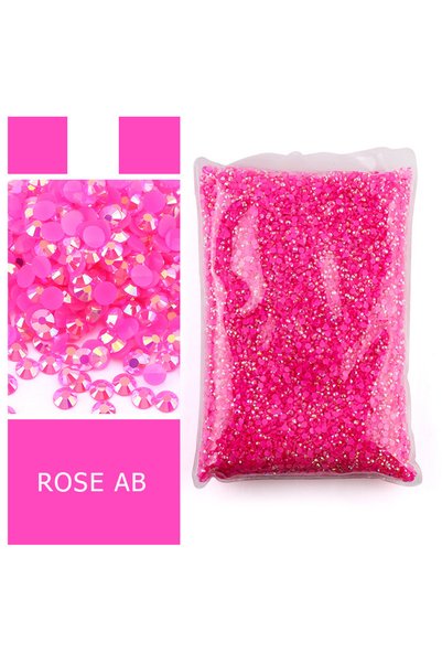 Choice 2MM 10000pcs Rose Red Bulk Wholesale Jelly Color AB Transparent AB 2mm...