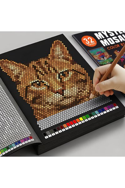 Choice 32 Pages Mystery Mosaics Color by Number Coloring Book 32 Pages Pixel ...