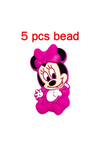Choice 5pcs bead 5pcs Silicone Cartoon Beads Pacifier Chain Baby DIY Care Pac...