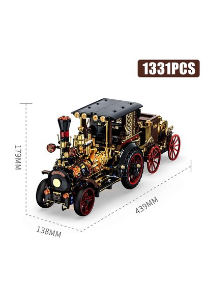 Choice 1331Pcs No Box Creative 1331Pcs Vintage Mechanical Steam Car Building ...