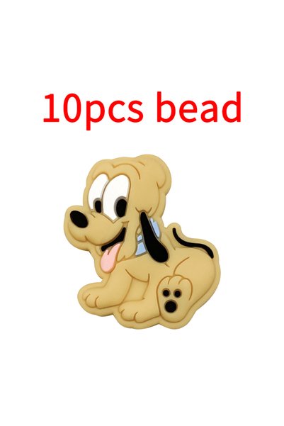 Choice 10pcs bead 10pcs Silicone Cartoon Bead Baby Pacifier Bead Pacifier Cha...