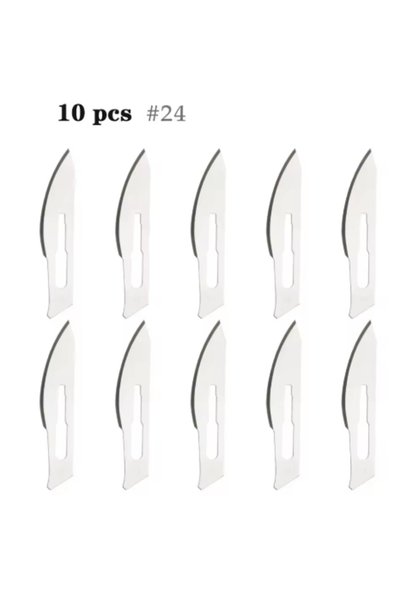 Choice 24DAOPIAN 10pcs 23/24 Carbon Steel Blades | Asymmetrical Edge, Suitabl...