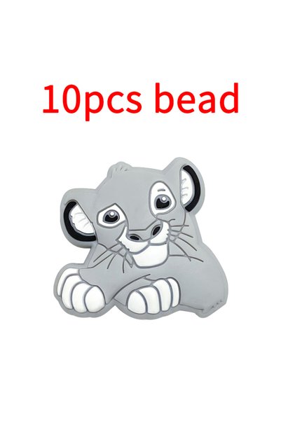 Choice 10pcs bead 10pcs Silicone Cartoon Bead Baby Pacifier Bead Pacifier Cha...