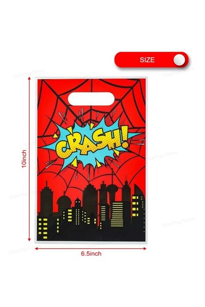 Choice 25X16cm 10Pcs A SuperHero Theme Party Favor Bags With Handle 50/10Pcs ...