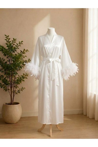 ECEM Saten Sabahlık Kimono