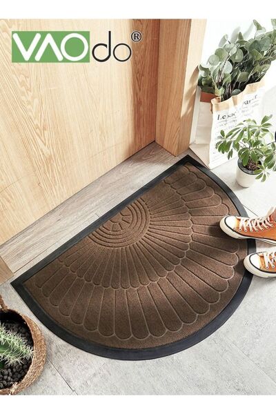 Generic Brand VAOdo Half Round Door Mat Simple Homestyle Non-Slip Half Circle...