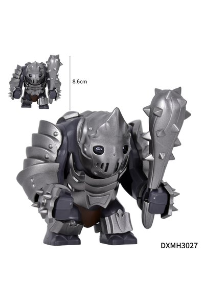 Choice DXMH3027 DIY LOTR Medieval Army Troll Building Blocks Set Distressed R...