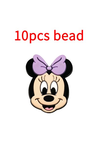 Choice 10pcs bead 10pcs Silicone Cartoon Bead Baby Pacifier Bead Pacifier Cha...