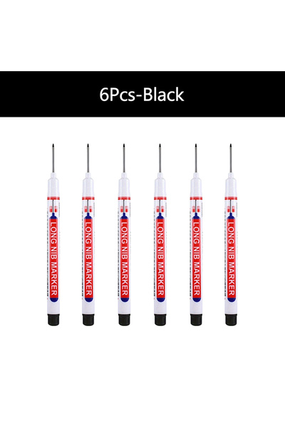 Choice 6pcs black 1-90Pcs 20mm Deep Hole Long Nib Marker Waterproof Perforati...