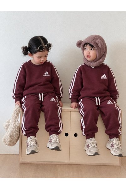 Booni Jooni Striped Tracksuit Set with Logo