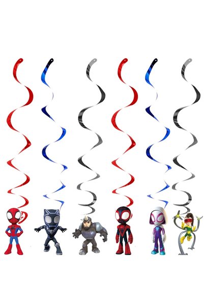 Hasbro 6pcs Spider And His Amazing Friends Birthday Decorations supplies Kit ...