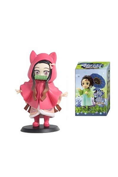 BANDAI 1pcs-with box Demon Slayer I LOVE RAINNY DAY Serie Cute Tanjiro Kamado...