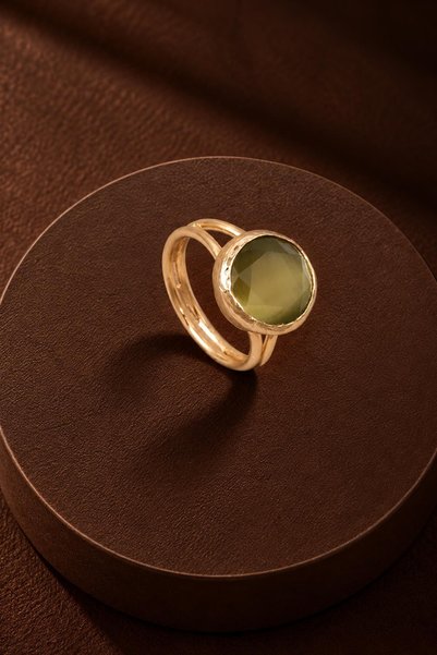 New Obsessions Cat's Eye Round Ring - 12 mm