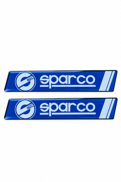 Sparco Blue White 3D Drop Sticker 9 X 2 cm |   Decorative Car, Motorcycle, Bi...