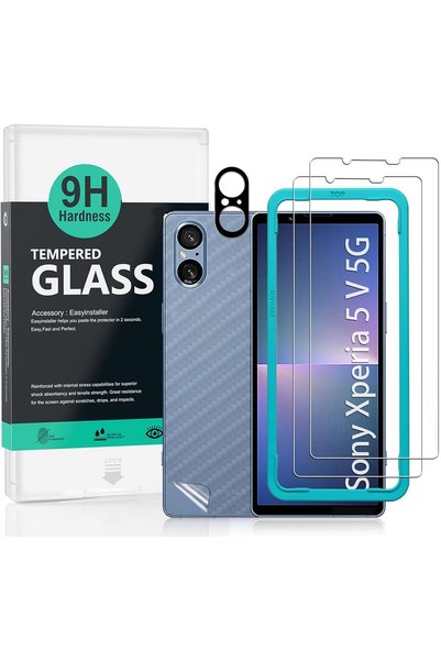 Generic قطعتان من واقي الشاشة لهاتف سوني إكسبيريا 5 V 5G مقاس 6.1 بوصة (ليس ل...