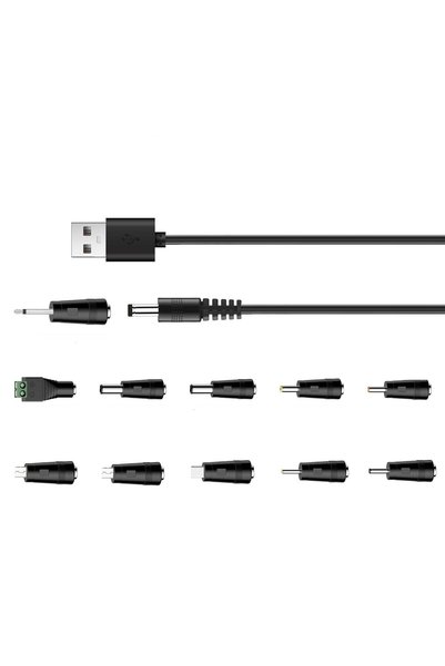 Generic كابل شحن 5 فولت USB إلى تيار مستمر، سلك طاقة عالمي للألعاب والساعات و...