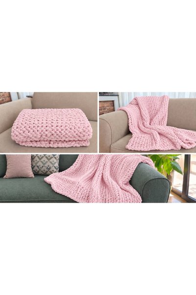 El Örgüsü alize Puffy koltuk ve yatak örtüsü Bebek Battaniyesi 150×100cm