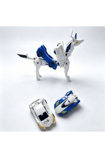 Choice Blue 2-in-1 Crash & Transform Car Toy - Two Cars Automatically Transfo...