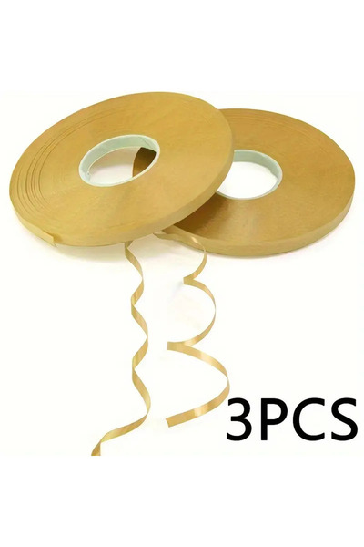 Choice golden 3pcs 3 Roll Gold Curly Balloon Ribbon, Wide 5mm, Each Roll Is L...