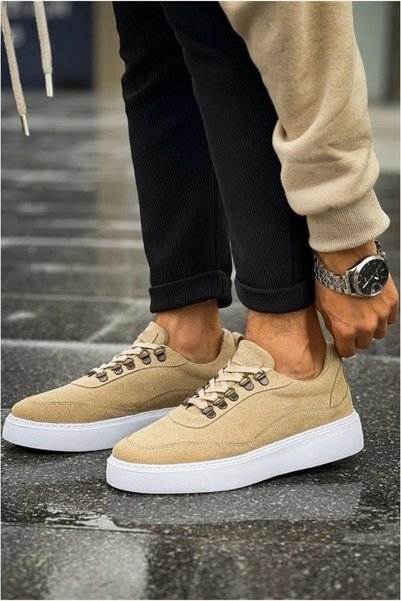 Şeker Portakalım Men's Simple Walking Soft Lace-Up Sports Shoes