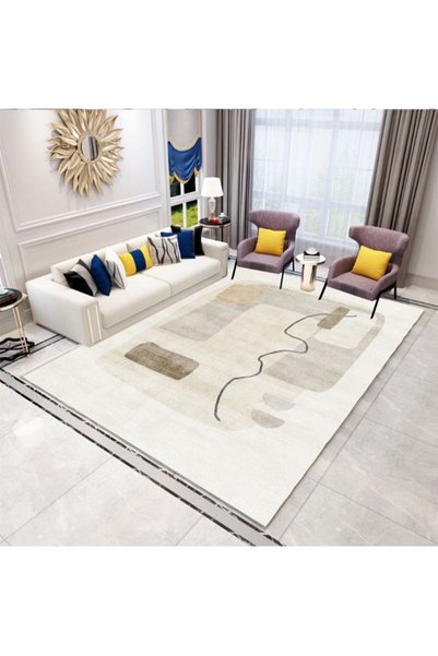 Generic Brand Sharpdo Modern Style Area Rug Non-Slip Super Soft Touch Living ...