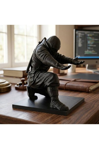 Choice Black with Base (9*7.8cm) 3D Printed Cool Organizer Ninja Pen Holder M...