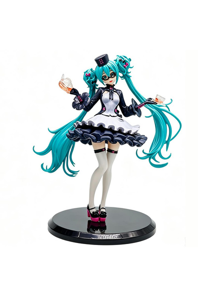 BANDAI packaged-1 Anime Figurine Hatsune Miku Standing Posture and Sitting Po...