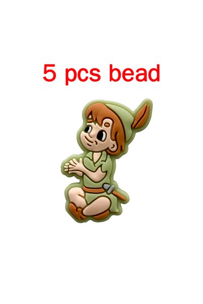 Choice 5pcs bead 5pcs Silicone Pacifier Chain Cartoon Beads Baby DIY Care Nip...
