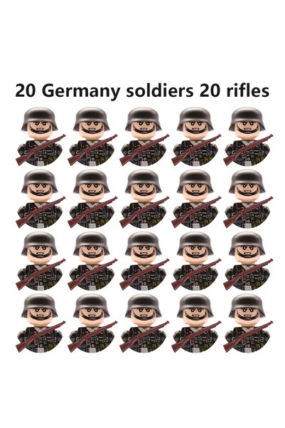 Choice 20pcs set-3 20 military action figures, gifts and toys from the Soviet...