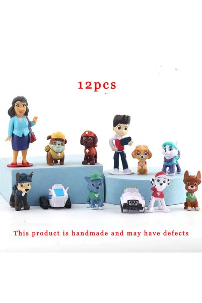 PAW PATROL 1 HOT 12Pcs Anime Paw Patrols Figures Pawed Canina Cartoon PVC Mod...