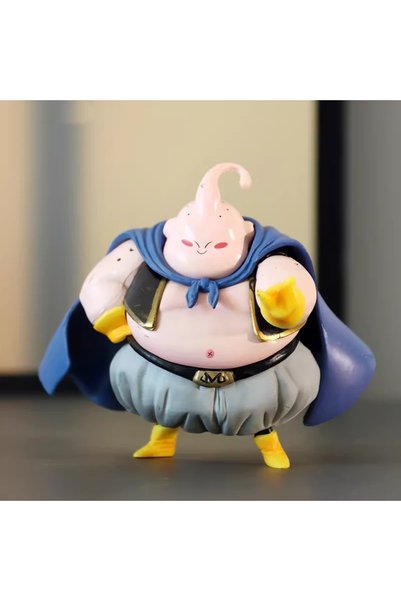 BANDAI 10cm Buu 8 Pcs Chubby Dragon Ball Figures Set Chibi Fat Goku Vegeta Fr...