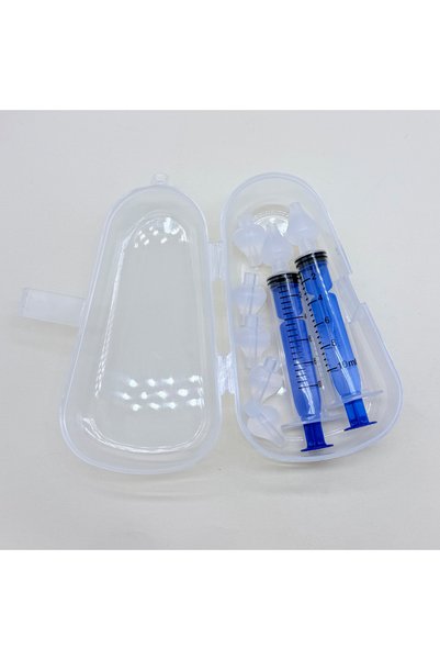 Choice C15-2blue مجموعة حقنة أنفية للأطفال بـ 5 رؤوس سيليكون، 10 مل، مع 5 رؤو...