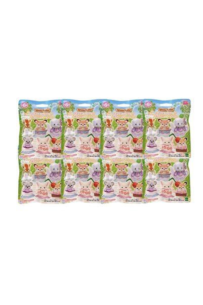 SYLVANIAN FAMILIES 8 أكياس متوفرة في المخزون من مجموعة كيوتي كولكتابلز تي بار...