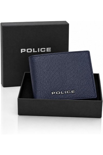 Generic Primo Men's Genuine Leather Wallet, Navy Full Grain Leather Bifold Wa...