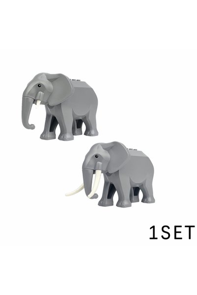 Choice Z04-36-37 MOC Animal Figures Building Block Pack - Ranch & Zoo Include...