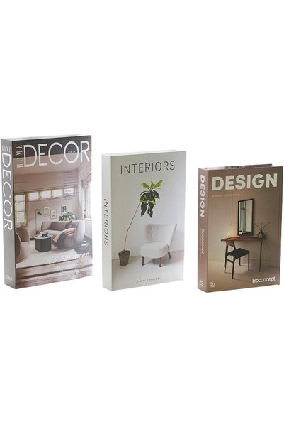 Generic Beautiful Decorative Books - Set of 3 Boxes Enhance Your Coffee Table...
