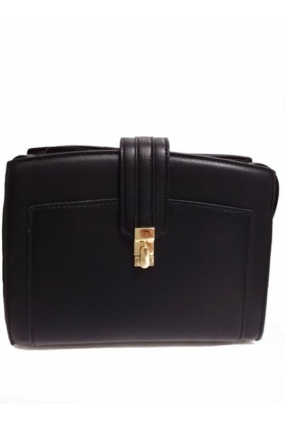 Etsantaki Co & Coo Fashion Γυναικεία Τσάντα Χιαστί Μαύρη 6929