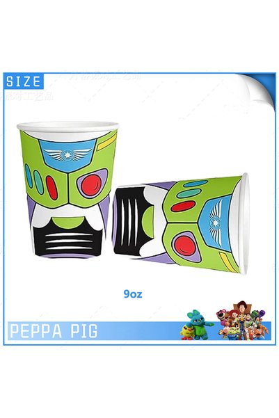 Hasbro Cup-10PCS-2 Kids Birthday Decoration Disposable Tableware Toy Story Cu...