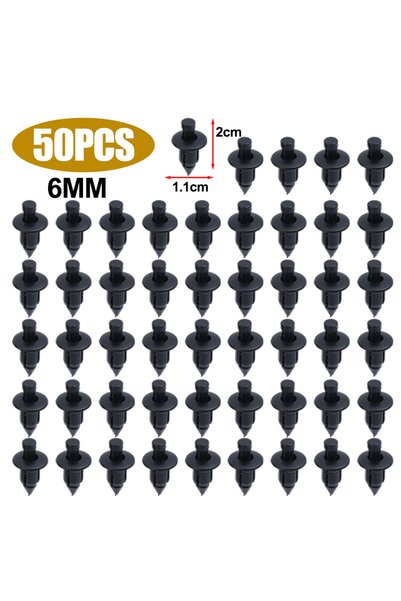 Choice 6mm - 50pcs Car Clips Fastener 6mm 7mm 8mm for Suzuki Kawasaki Yamaha ...