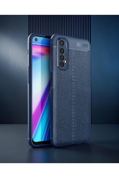 Generic Brand غطاء Realme 7 للتركيز التلقائي - أزرق داكن